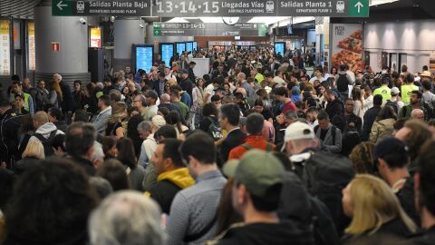Imagen de los retrasos en Atocha el 5 de mayo de 2025