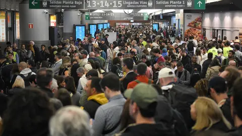 Imagen de los retrasos en Atocha el 5 de mayo de 2025 Imagen de los retrasos en Atocha el 5 de mayo de 2025