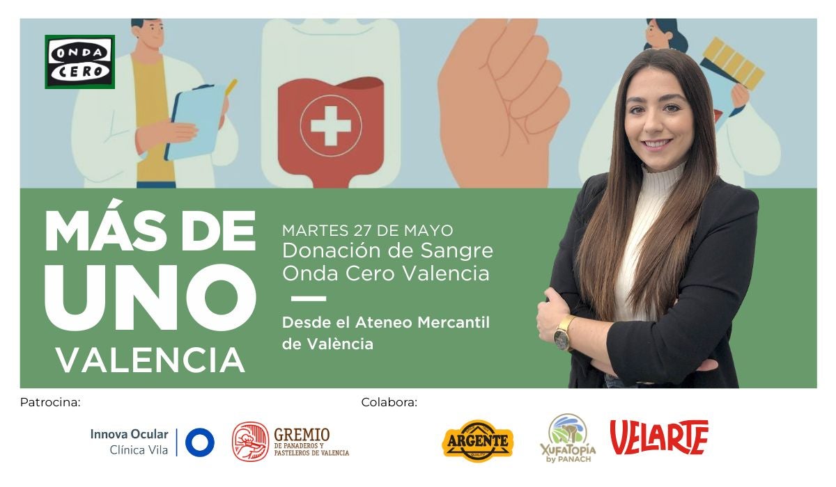 Más de uno Valencia en directo desde la donación de sangre de Onda Cero Más de uno Valencia en directo desde la donación de sangre de Onda Cero