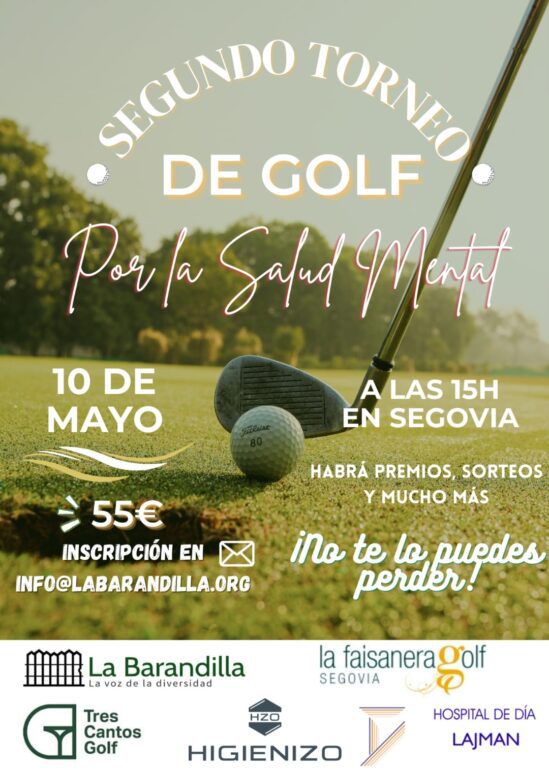 Segovia acoge un torneo de golf benéfico para combatir la enfermedad mental y la soledad no deseada Segovia acoge un torneo de golf benéfico para combatir la enfermedad mental y la soledad no deseada