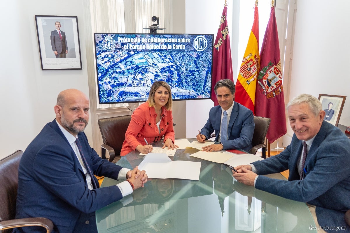 La Mancomunidad de Canales del Taibilla y el Ayuntamiento de Cartagena firman la cesión de las instalaciones de Tentegorra La Mancomunidad de Canales del Taibilla y el Ayuntamiento de Cartagena firman la cesión de las instalaciones de Tentegorra