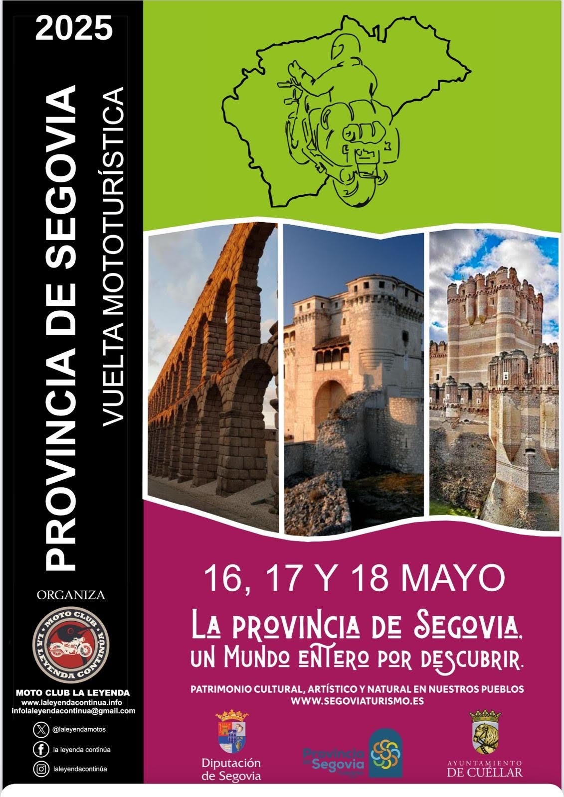 La Leyenda continúa organiza una vuelta a la provincia de Segovia para este fin de semana La Leyenda continúa organiza una vuelta a la provincia de Segovia para este fin de semana