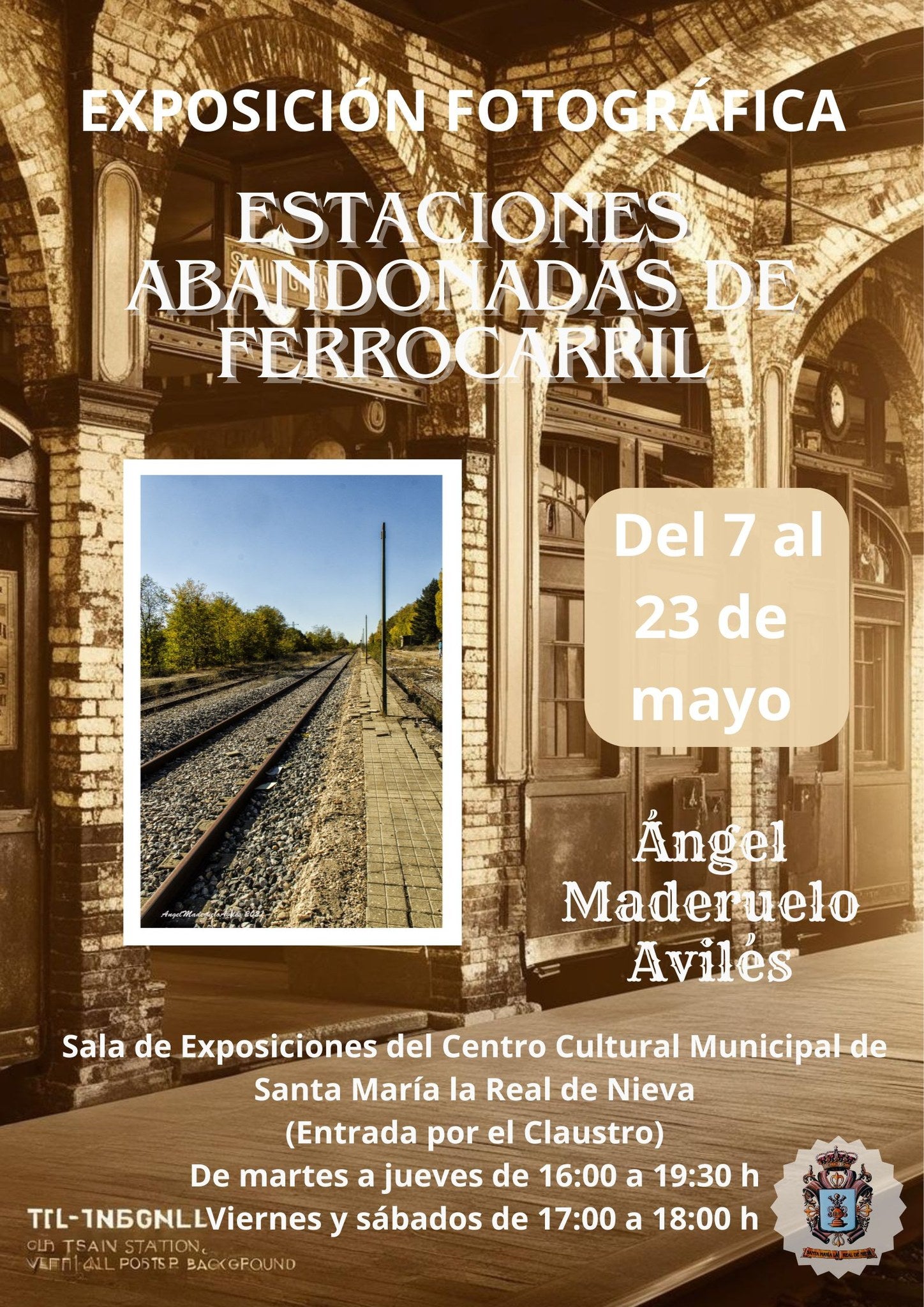 Una muestra de fotografías recorre las estaciones abandonadas desde Segovia a Medina Una muestra de fotografías recorre las estaciones abandonadas desde Segovia a Medina