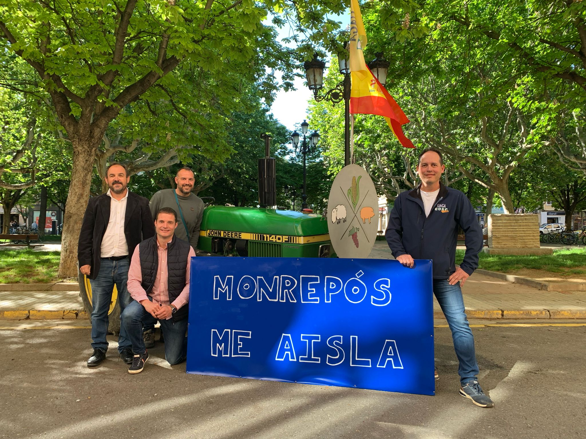 Tráfico autoriza el paso provisional de tractores por la A-23 en Monrepós Tráfico autoriza el paso provisional de tractores por la A-23 en Monrepós