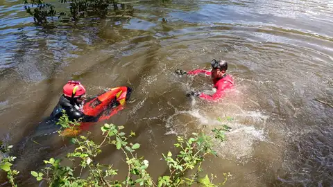 Localizado el cuerpo del pescador desaparecido en el embalse de Palombera Localizado el cuerpo del pescador desaparecido en el embalse de Palombera