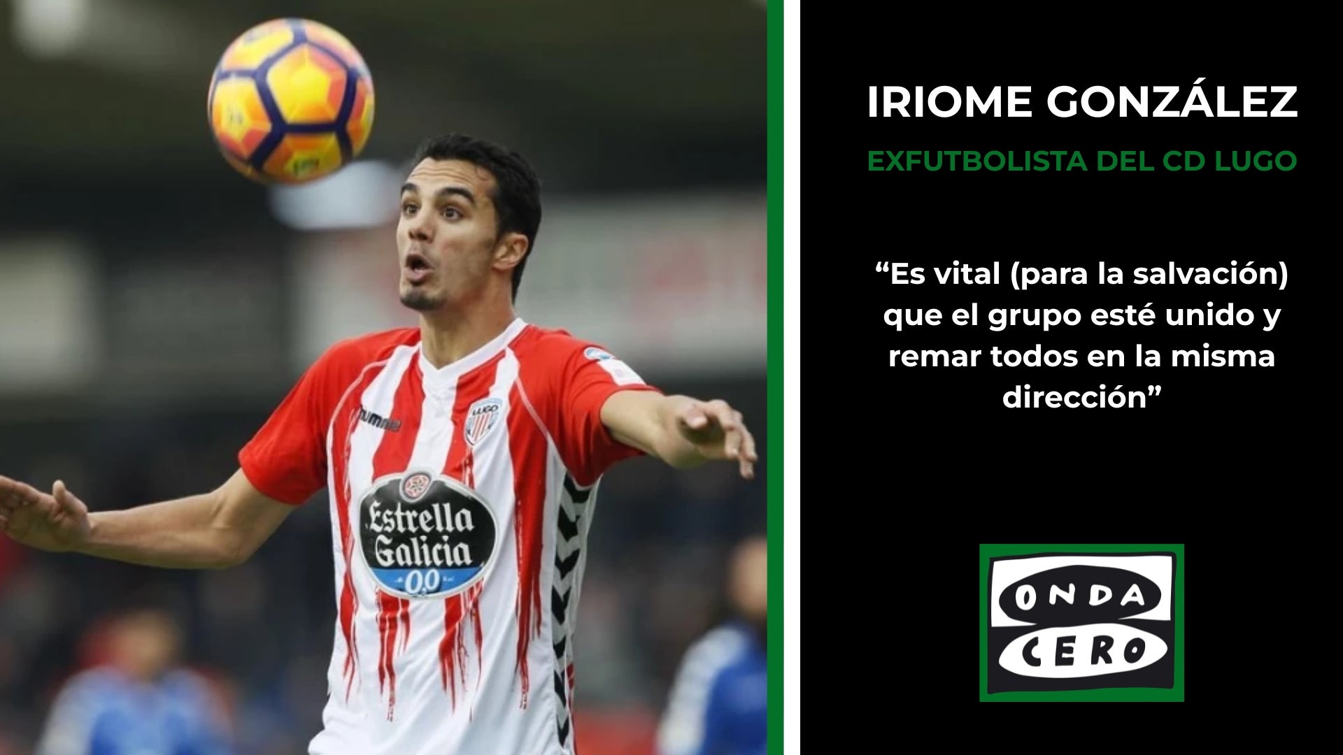 Iriome pone el foco en la unión del vestuario como clave de la salvación Iriome pone el foco en la unión del vestuario como clave de la salvación