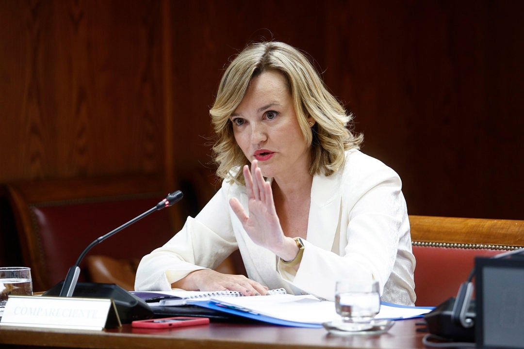 Pilar Alegría anuncia acciones legales contra quienes creen que supo de la fiesta de Ábalos en el Parador de Teruel Pilar Alegría anuncia acciones legales contra quienes creen que supo de la fiesta de Ábalos en el Parador de Teruel