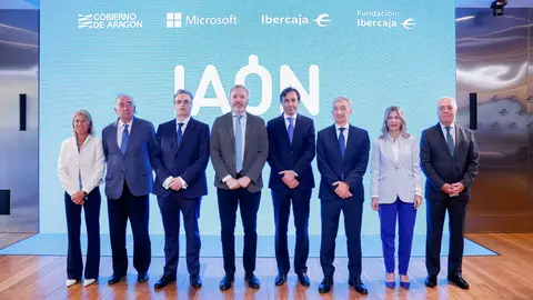 Representantes de las cuatro entidades en la presentación de IAON Representantes de las cuatro entidades en la presentación de IAON