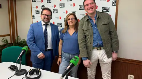 Javier Ruíz, Consoli Romero y Marcelino Abenza Javier Ruíz, Consoli Romero y Marcelino Abenza