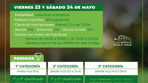 Onda Cero celebra su circuito nacional de golf en Xaz Onda Cero celebra su circuito nacional de golf en Xaz