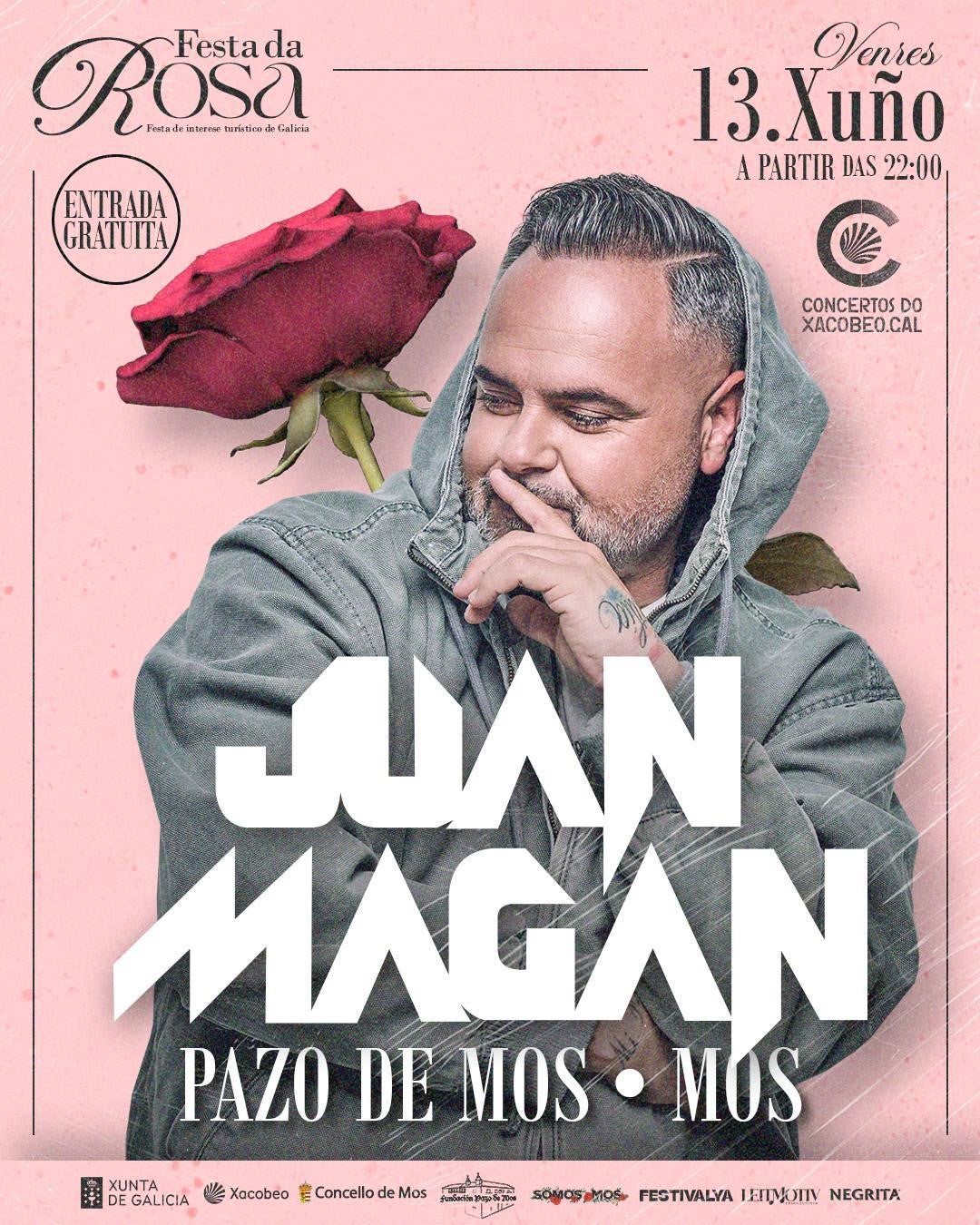 Juan Magán, actuación estelar de la Festa da Rosa de Mos Juan Magán, actuación estelar de la Festa da Rosa de Mos