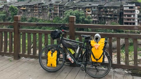 Imagen del viaje de Sara Qiu desde Zaragoza a China