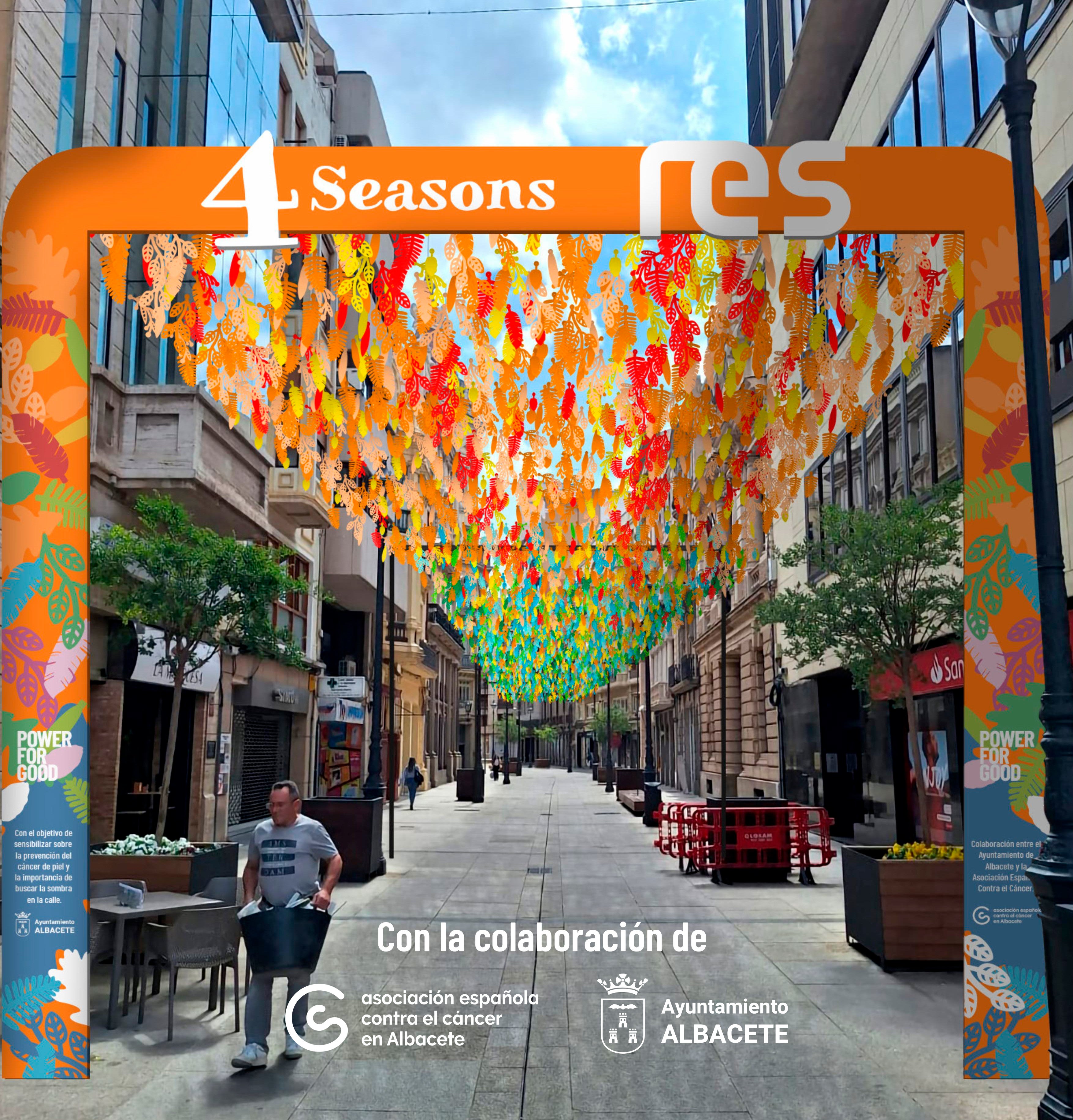 300 kilos de coloridas hojas sombrearán la Calle Ancha gracias a RES 300 kilos de coloridas hojas sombrearán la Calle Ancha gracias a RES