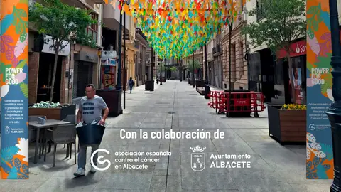 300 kilos de coloridas hojas sombrearán la Calle Ancha gracias RES 300 kilos de coloridas hojas sombrearán la Calle Ancha gracias RES