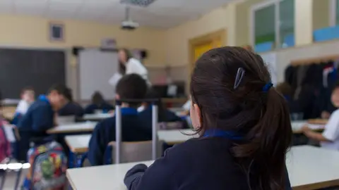 Una clase de primaria. Foto de archivo. Una clase de primaria. Foto de archivo.
