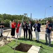 Instantes de la inauguración de las obras Instantes de la inauguración de las obras