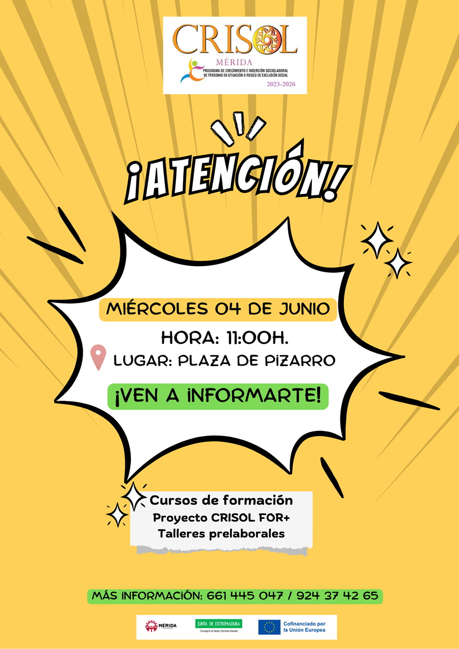 El programa Crisol muestra sus actividades, cursos de formación y servicios en San Albín El programa Crisol muestra sus actividades, cursos de formación y servicios en San Albín