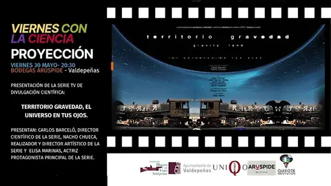 Proyección de "TERRITORIO GRAVEDAD: el universo en tus ojos" Proyección de "TERRITORIO GRAVEDAD: el universo en tus ojos"