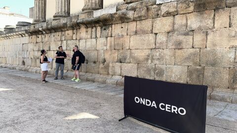 Inma Pineda, en el Templo de Diana