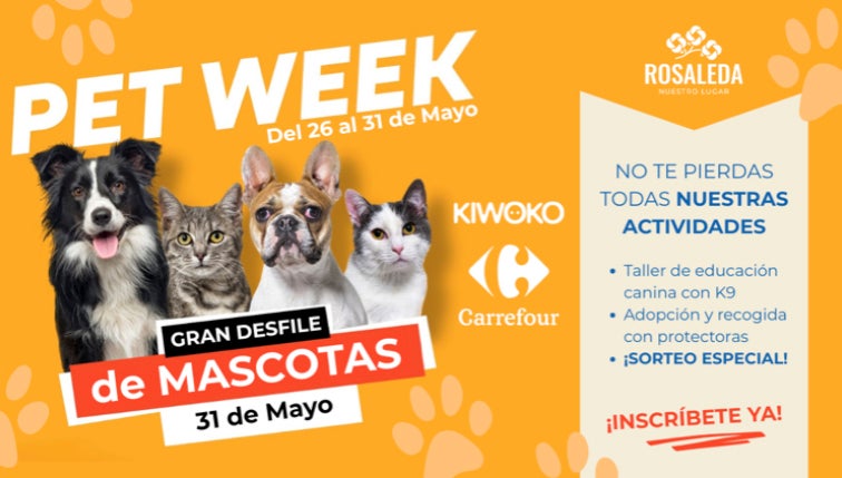 Rosaleda celebra su ‘Pet Week’: talleres, desfiles y solidaridad con las mascotas como protagonistas Rosaleda celebra su ‘Pet Week’: talleres, desfiles y solidaridad con las mascotas como protagonistas