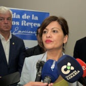 La ministra de Infancia y Juventud, Sira Rego en una visita a El Hierro el 29 de mayo de 2025
