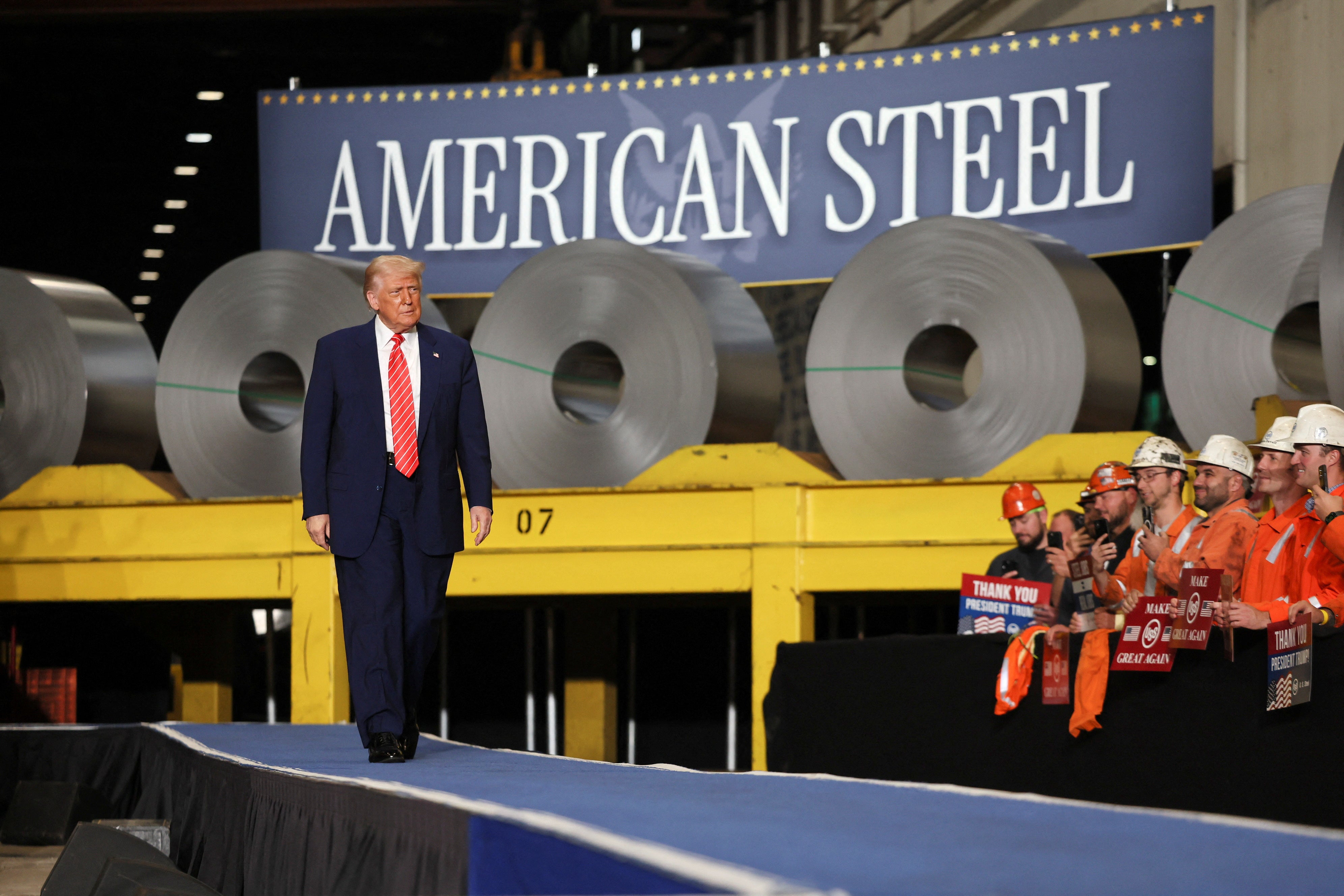 Trump anuncia una subida de los aranceles a las importaciones de acero y aluminio hasta el 50% Trump anuncia una subida de los aranceles a las importaciones de acero y aluminio hasta el 50%
