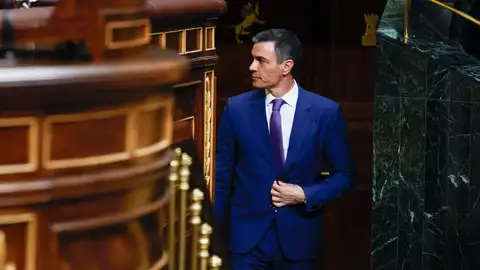Imagen de archivo del presidente del Gobierno, Pedro Sánchez, en el Congreso. Imagen de archivo del presidente del Gobierno, Pedro Sánchez, en el Congreso.