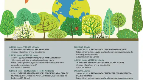 Arranca la Semana del Medio Ambiente de Alcalá de Henares Cartel de la Semana del Medio Ambiente de Alcalá de Henares