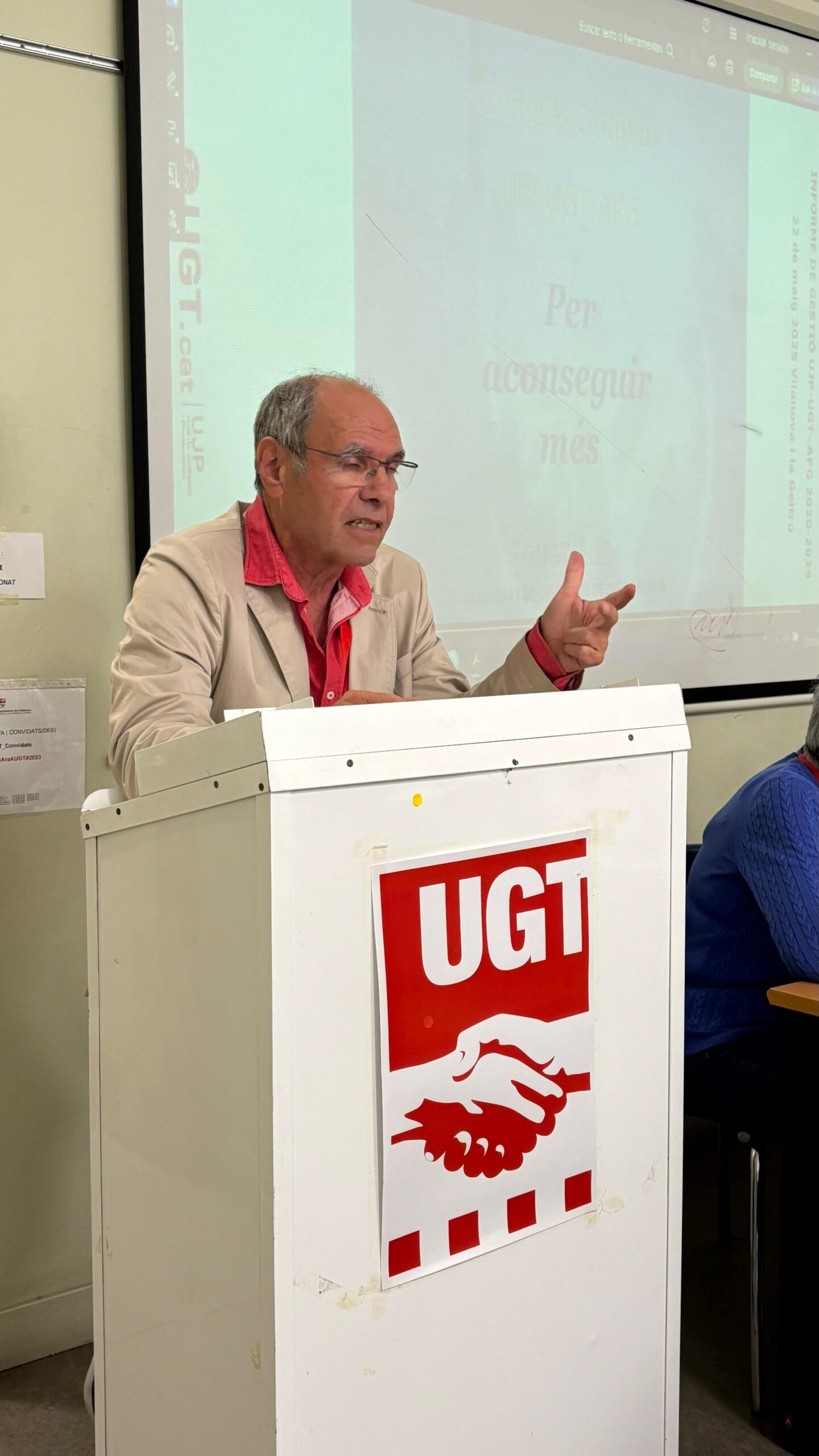 Relleu al sindicalisme comarcal: Francisco Criado deixa la secretaria general de la UJP-UGT però continua vinculat a l’executiva Relleu al sindicalisme comarcal: Francisco Criado deixa la secretaria general de la UJP-UGT però continua vinculat a l’executiva