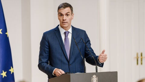El presidente del Gobierno, Pedro Sánchez, en una rueda de prensa el pasado 29 de mayo El presidente del Gobierno, Pedro Sánchez, en una rueda de prensa el pasado 29 de mayo