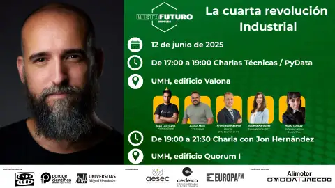 ‘Metafuturo Elche’, la Inteligencia Artificial en la Cuarta Revolución Industrial, se celebra este 12 de junio en la UMH. ‘Metafuturo Elche’, la Inteligencia Artificial en la Cuarta Revolución Industrial, se celebra este 12 de junio en la UMH.