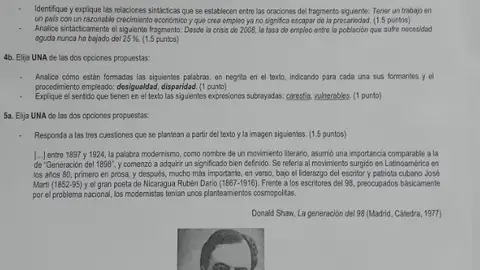PAU 2025: así ha sido el examen de selectividad de Lengua y Literatura en Andalucía PAU 2025: así ha sido el examen de selectividad de Lengua y Literatura en Andalucía