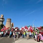 Concentración en la planta de Fertiberia en Puertollano