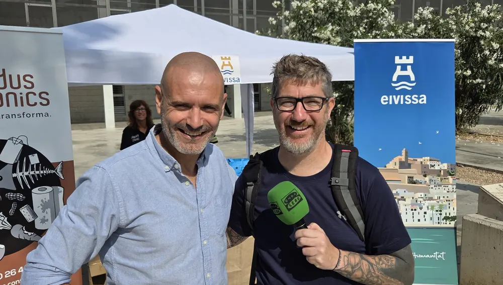 Jordi Grivé junto a Manu Gon durante la entrevista Jordi Grivé junto a Manu Gon durante la entrevista