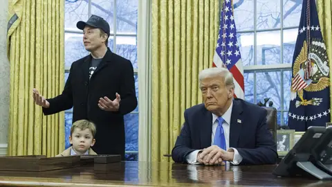 Musk y Trump, en una imagen de archivo en el Despacho Oval de la Casa Blanca. Musk y Trump, en una imagen de archivo en el Despacho Oval de la Casa Blanca.
