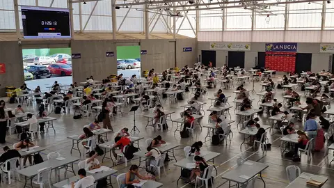 Prueba de Acceso a la Universidad en 2025 en un campus de la la UMH de Elche. Prueba de Acceso a la Universidad en 2025 en un campus de la la UMH de Elche.