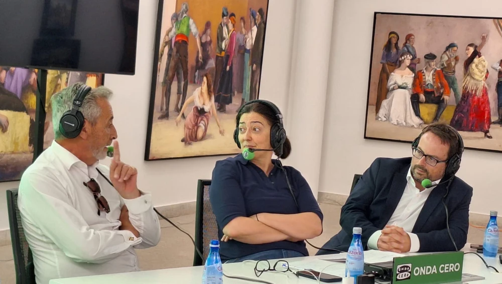 Jesús Martín, alcalde de Valdepeñas, Rosa Belmonte y Javier Ruiz Jesús Martín, alcalde de Valdepeñas, Rosa Belmonte y Javier Ruiz