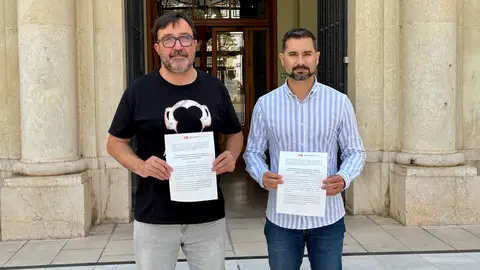 Guardiola (Compromís) y Falomir (PSPV) Guardiola (Compromís) y Falomir (PSPV)