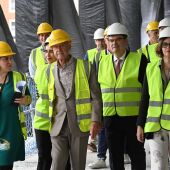 Norman Foster visita las obras del Bellas Artes