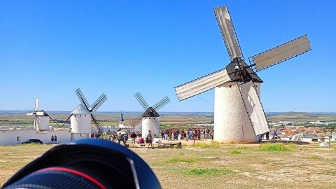Imagen del rodaje de "Cervantes Enamorado"