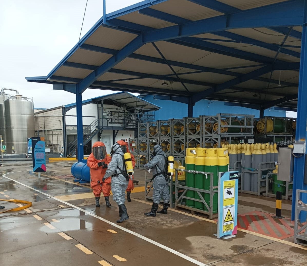 Simulacro de emergencia en Valdepeñas por una figurada nube tóxica Simulacro de emergencia en Valdepeñas por una figurada nube tóxica