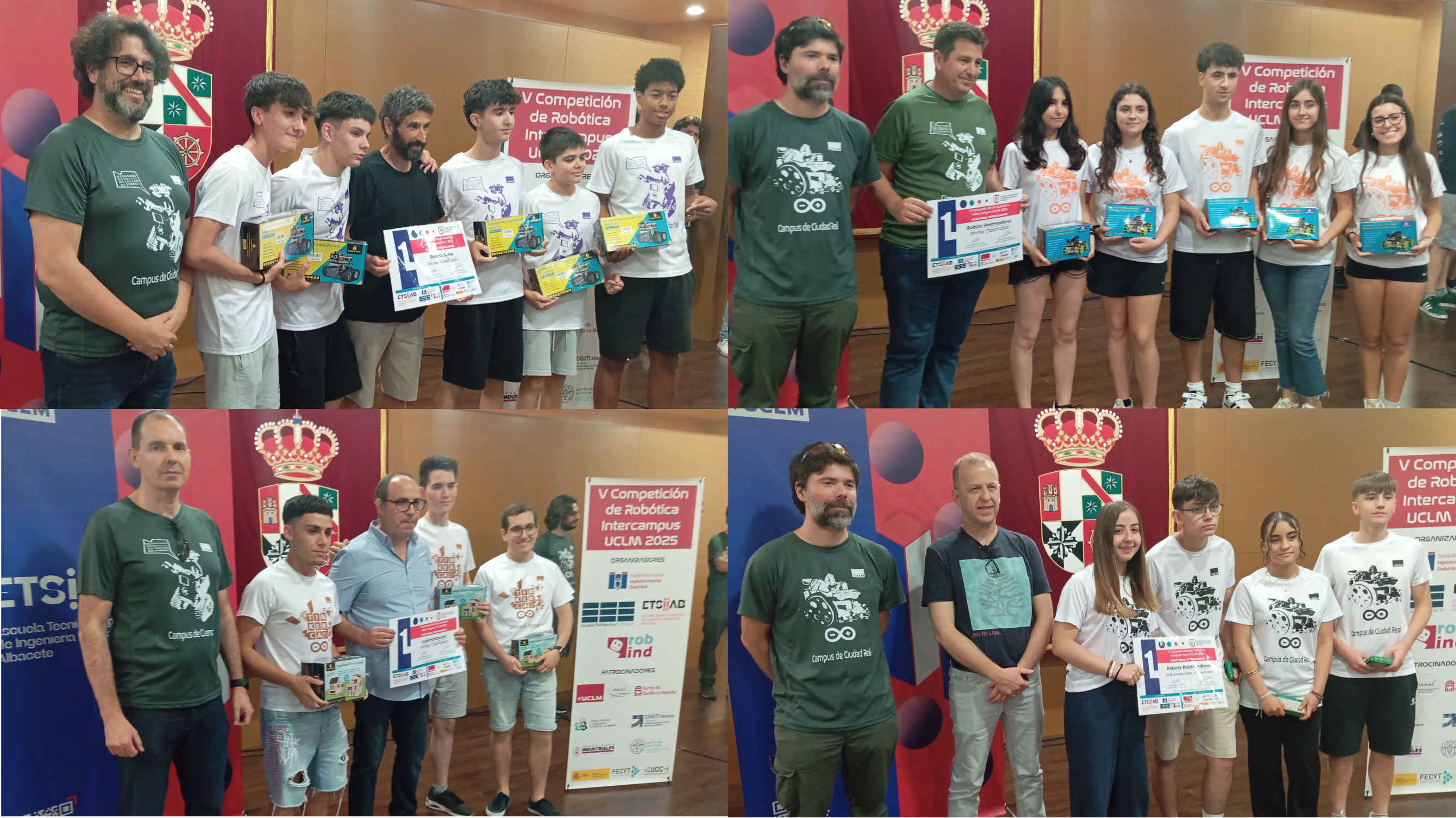 Un instituto de Albacete entre los ganadores la V Competición de Robótica Intercampus UCLM 2025 Un instituto de Albacete entre los ganadores la V Competición de Robótica Intercampus UCLM 2025