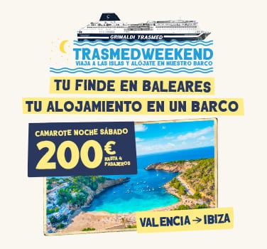 ‘TrasmedWeekend’, una propuesta de fin de semana que enfrenta al Consell d’Eivissa y a la naviera Trasmed ‘TrasmedWeekend’, una propuesta de fin de semana que enfrenta al Consell d’Eivissa y a la naviera Trasmed