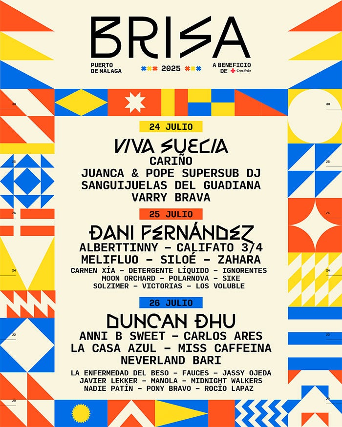 Brisa Festival 2025 Del 25 al 27 de julio en el Puerto de Málaga Brisa Festival 2025 Del 25 al 27 de julio en el Puerto de Málaga