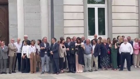 Protestas de jueces y fiscales ante el Tribunal Supremo