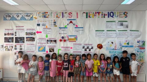 Los alumnos de 5ºde Primaria que han participado en el proyecto