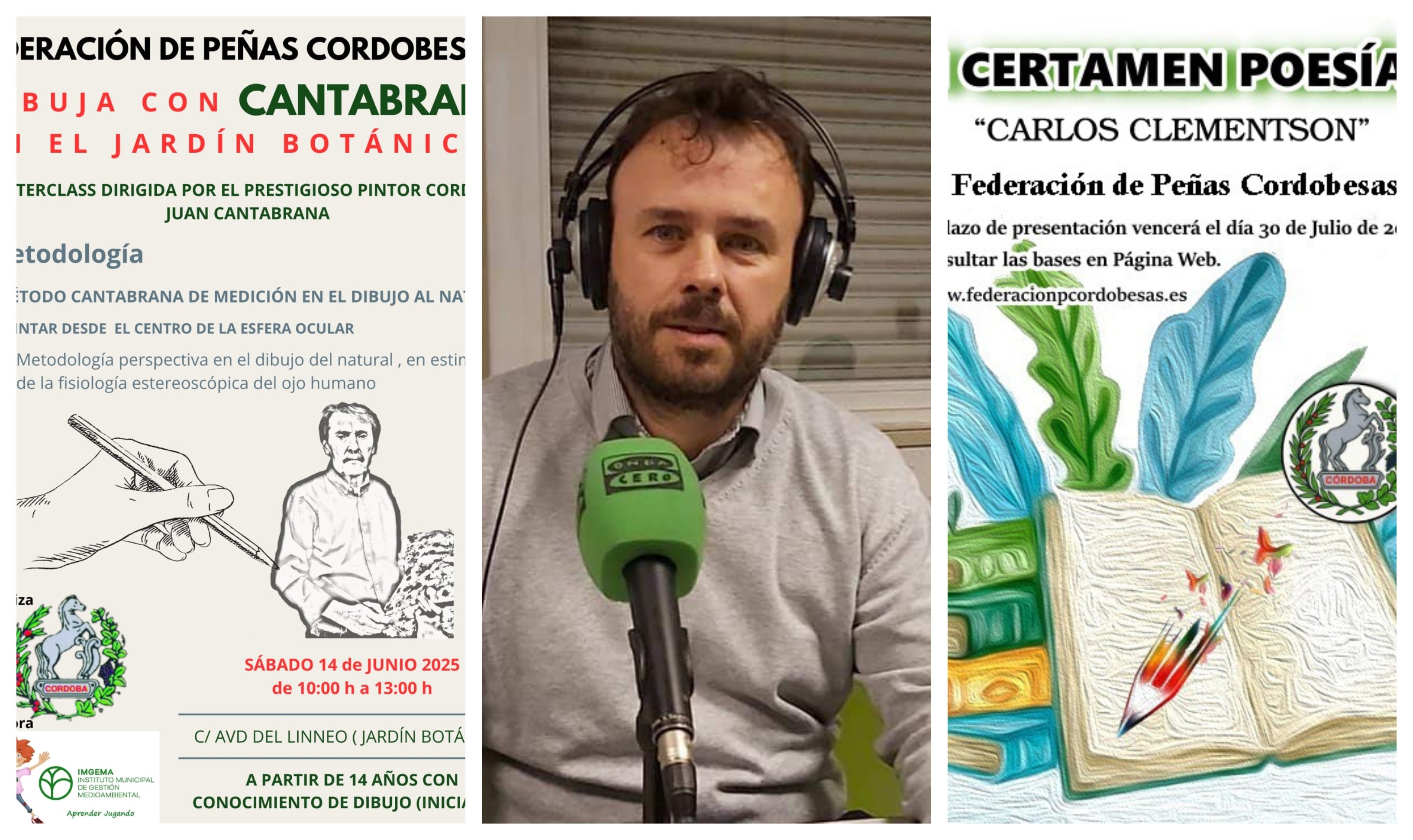 Pintura en el botánico y un certamen de poesía Pintura en el botánico y un certamen de poesía