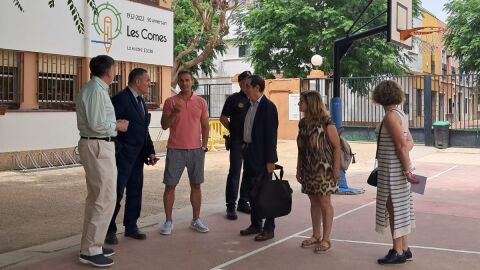 Gan Pampols en el colegio Les Comes de l'Alcudia