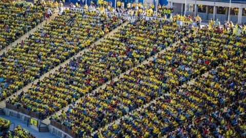 Imagen del Estadio de GRan Canaria durante un partido