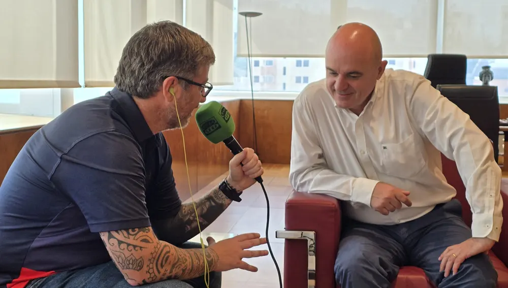 Vicent Marí y Manu Gon durante la entrevista Vicent Marí y Manu Gon durante la entrevista